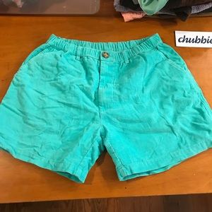 Chubbies Turquoise Shorts